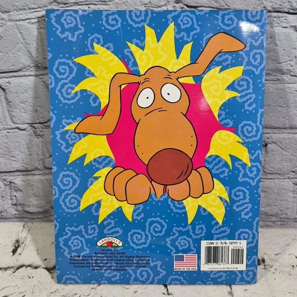 Vintage 1998 RUGRATS Coloring Book Nickelodeon Viacom  Cartoon Chuckie Tommy